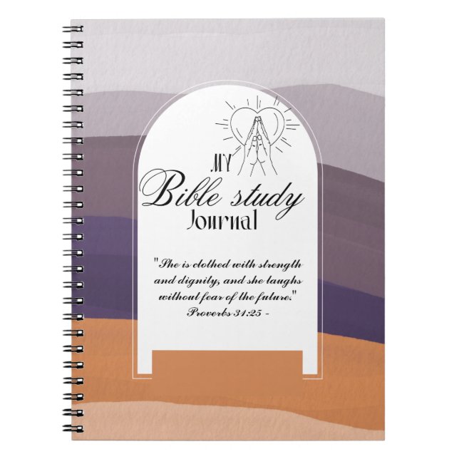 Cuaderno Estudio de la Biblia Personalizada Añadir nombre y (Frente)
