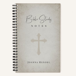 Cuaderno Estudio de la Biblia Personalizada de Parche Antig