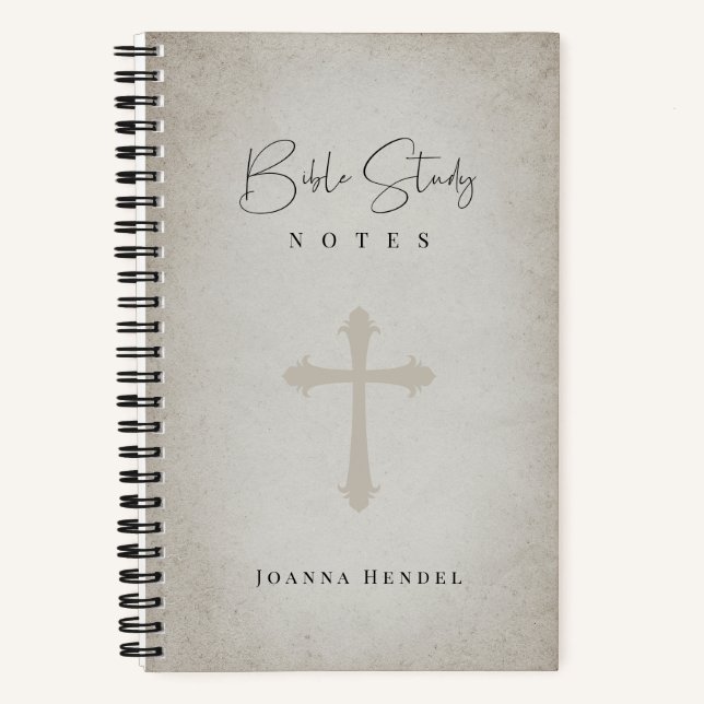 Cuaderno Estudio de la Biblia Personalizada de Parche Antig (Anverso)