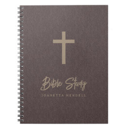 Cuaderno Estudio de la Biblia sobre el aspecto del cuero ma