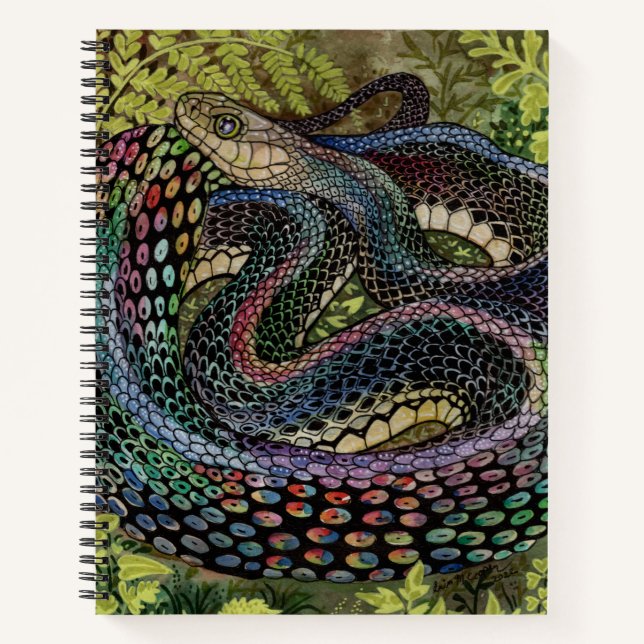 Cuaderno Estudio de la serpiente de jardinero más allá del  (Anverso)