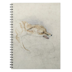 Cuaderno Estudio de un Fox que se agacha, haciendo frente