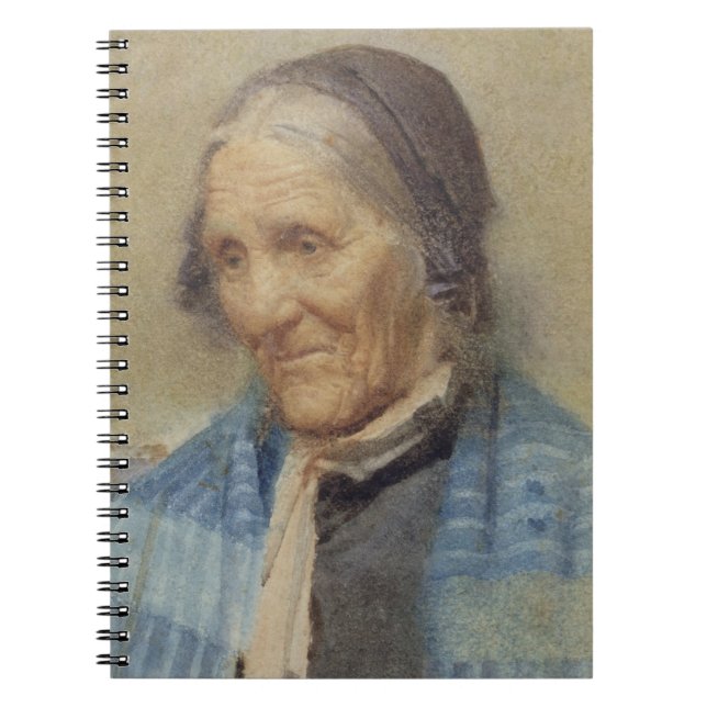 Cuaderno Estudio de una mujer mayor, 1912 (w/c en el papel) (Frente)