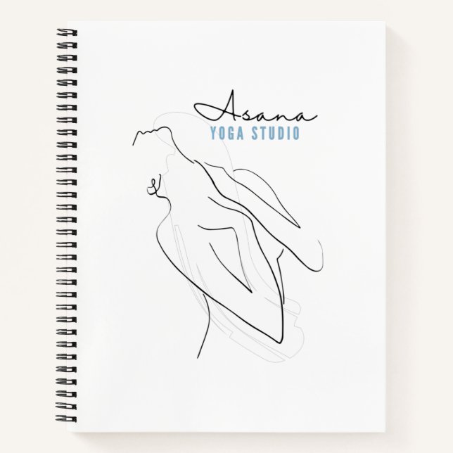 Cuaderno Estudio de yoga de Asana (Anverso)