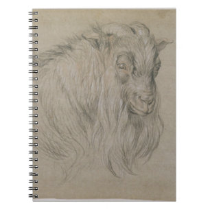 Cuaderno Estudio del jefe de un espolón (negro, sanguíneo