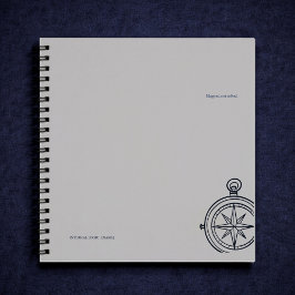 Cuaderno Estudio nocturno brújula de la oscura academia