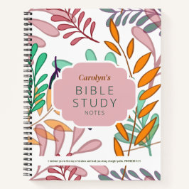 Cuaderno Estudio Personalizado de la Biblia de Hojas Abstra