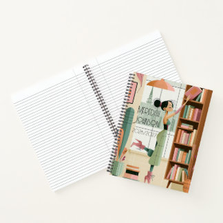 Cuaderno Estudio Retro Moderno de Mediados de Siglo Notas U