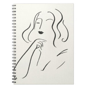 Cuaderno Estudio simple - Esbozo de una mujer