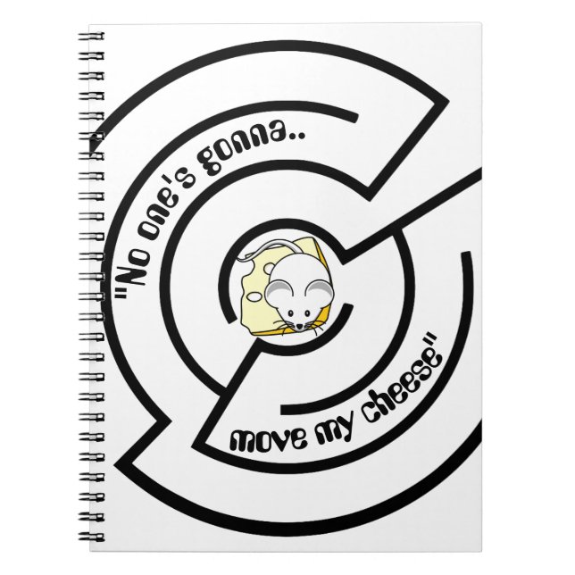 Cuaderno Estúpido Maze de queso de ratón (Frente)