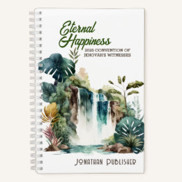 Cuaderno Eternal Happiness Convention Tropical Waterfall