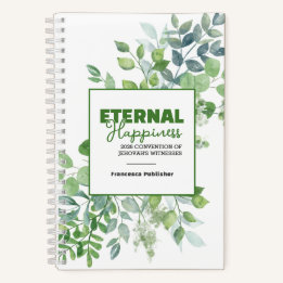 Cuaderno Eternal Happiness Convention Watercolor Greenery