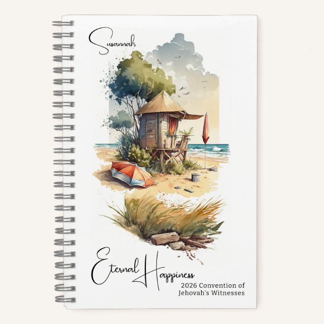 Cuaderno Eternal Happiness Tropical Beach 2026 Convention  (Anverso)