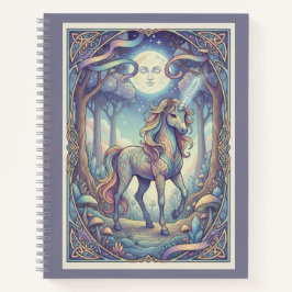 Cuaderno Ethereal Unicorn Moonlight Zentangle Fantasy