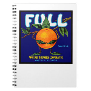 Cuaderno Etiqueta completa - Naranja
