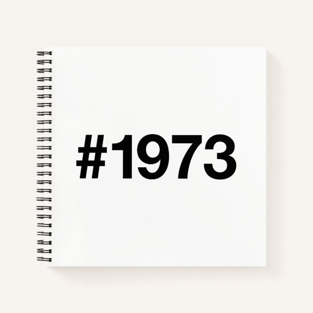 Cuaderno Etiqueta de 1972 53 años aniversario de cumpleaños (Anverso)