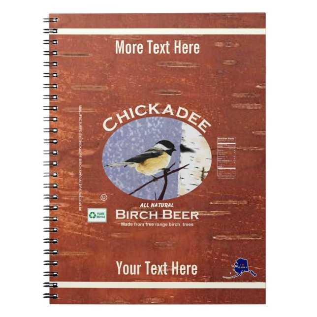 Cuaderno Etiqueta de cerveza de pollo Birch (Frente)