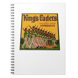 Cuaderno Etiqueta de espárragos para cadetes de rey