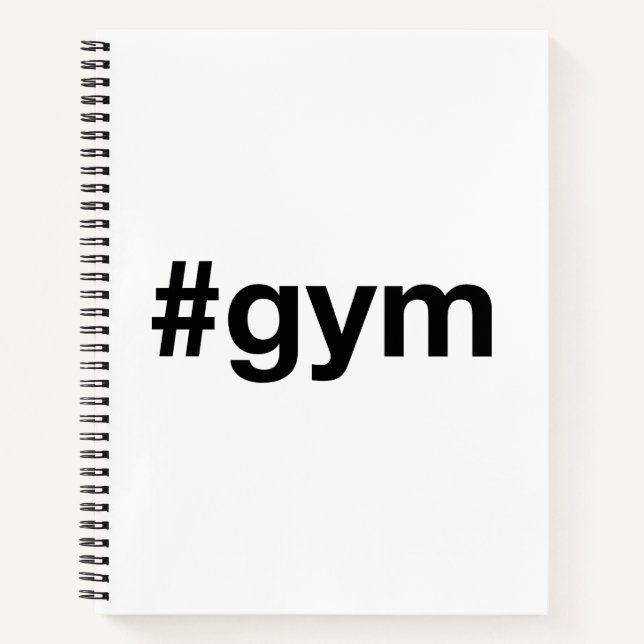 Cuaderno Etiqueta de gimnasio (Anverso)