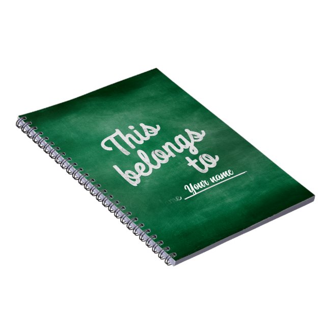 Cuaderno Etiqueta de nombre modificable del alfabeto del ta (Lado Derecho)