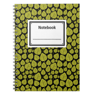 Cuaderno Etiquetado - Amarillo bananero en negro