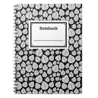 Cuaderno Etiquetado - Blanco sobre negro