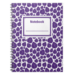 Cuaderno Etiquetado - Deep Purple en Blanco
