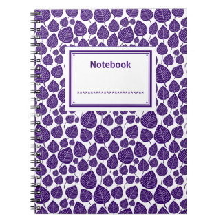 Cuaderno Etiquetado - Deep Purple en Blanco