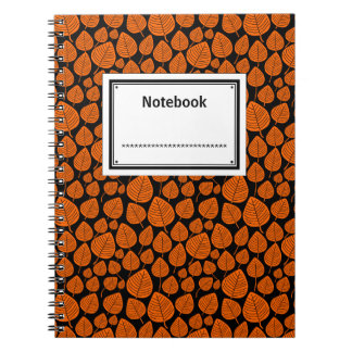 Cuaderno Etiquetado - Naranja en negro