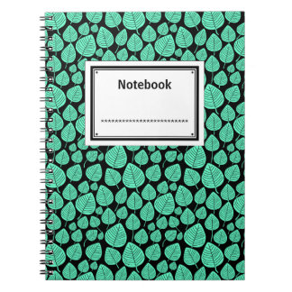 Cuaderno Etiquetado - Turquesa en negro