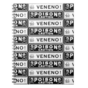 Cuaderno Etiquetas de veneno antiguas