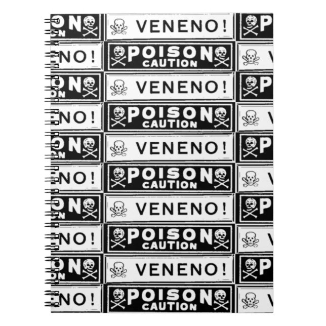 Cuaderno Etiquetas de veneno ventilado (Frente)