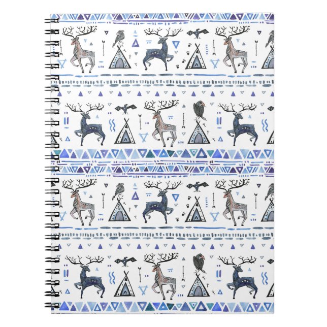 Cuaderno Étnica tribal, los animales sueñan con atrapar, si (Frente)