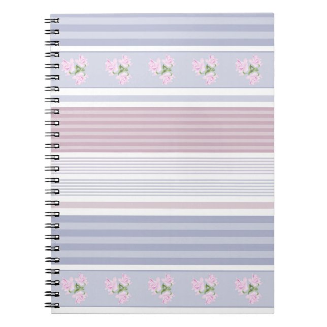 Cuaderno étnico, a rayas, retorcido (Frente)
