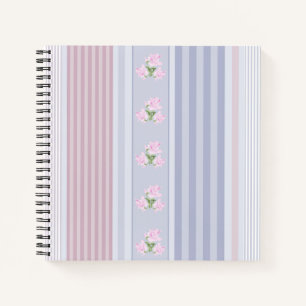 Cuaderno étnico, a rayas, retorcido