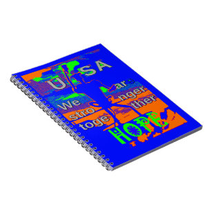 Cuaderno EUA Hope: Más fuerte juntos, arte de unidad