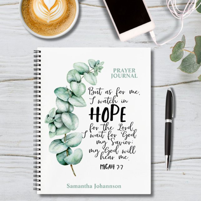 Cuaderno Eucalyptus Bible Verse About Hope Prayer Journal (Subido por el creador)