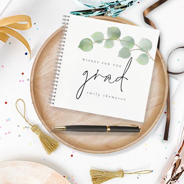 Cuaderno Eucalyptus Graduation Wiers for Grad Guest Book (Subido por el creador)