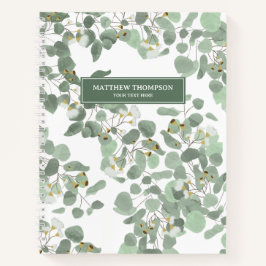 Cuaderno Eucalyptus Greenerenery Flores de Goma de Dólar Pl