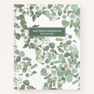 Cuaderno Eucalyptus Greenerenery Flores de Goma de Dólar Pl