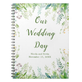 Cuaderno Eucalyptus Greenery deja al planificador de bodas