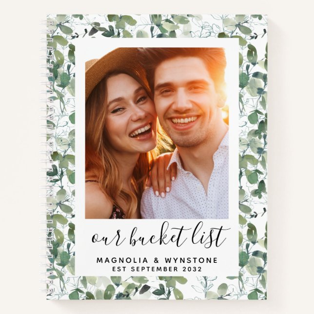 Cuaderno Eucalyptus Our Bucket List Couple (Anverso)