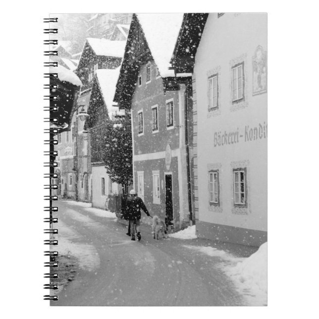 Cuaderno Europa, Austria, Hallstat. Calle nevada (Frente)