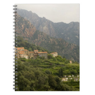 Cuaderno Europa, Francia, Córcega, Ota.  Pueblo de Ota y