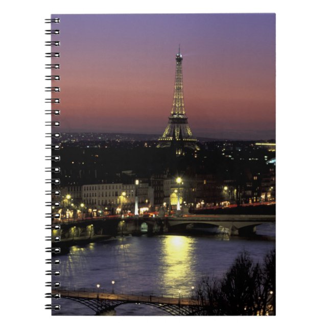 Cuaderno Europa, Francia, París, Vista al sol de Eiffel (Frente)