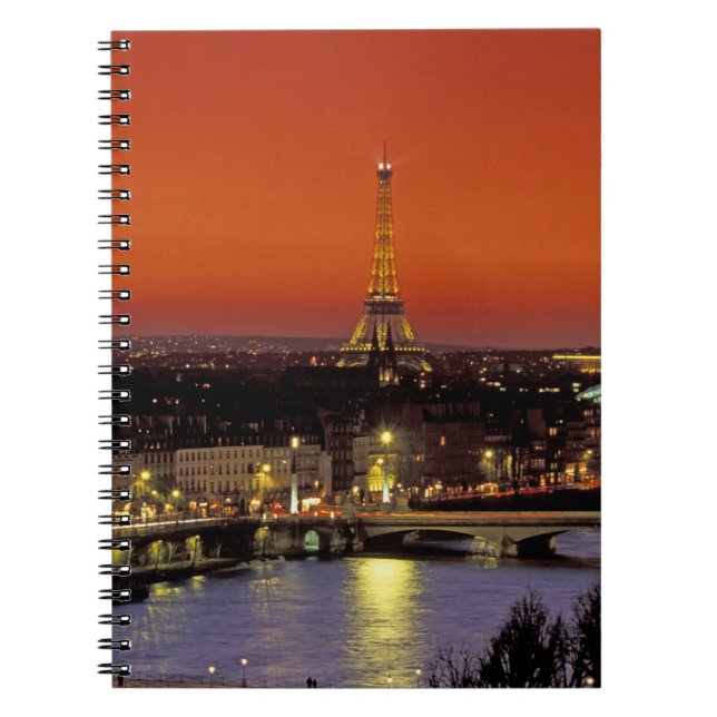Cuaderno Europa, Francia, París. Vista de la puesta de sol  (Frente)