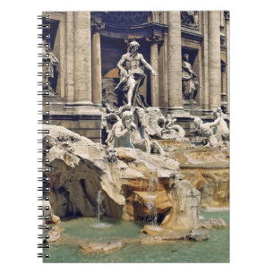 Cuaderno Europa, Italia, Roma. Monedas esparcidas en el fon