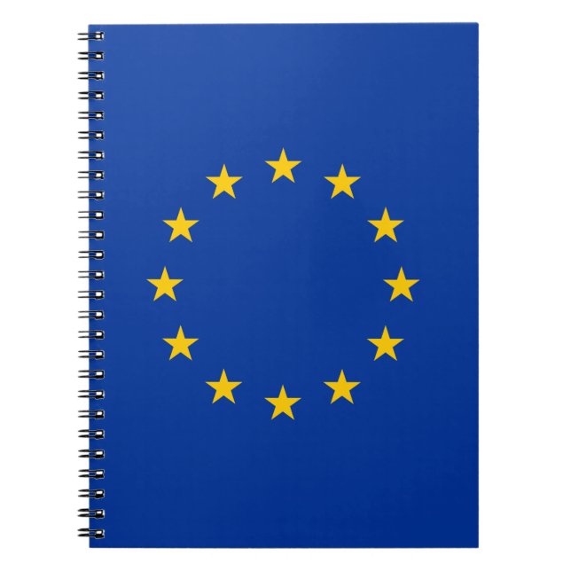 Cuaderno European Union flag custom spiral notebook (Frente)