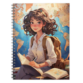 Cuaderno Evelyn Wanderlust revistas basura impresas