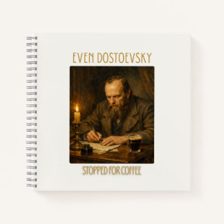 Cuaderno Even Dostoevsky Stopped for Coffee | Notebook